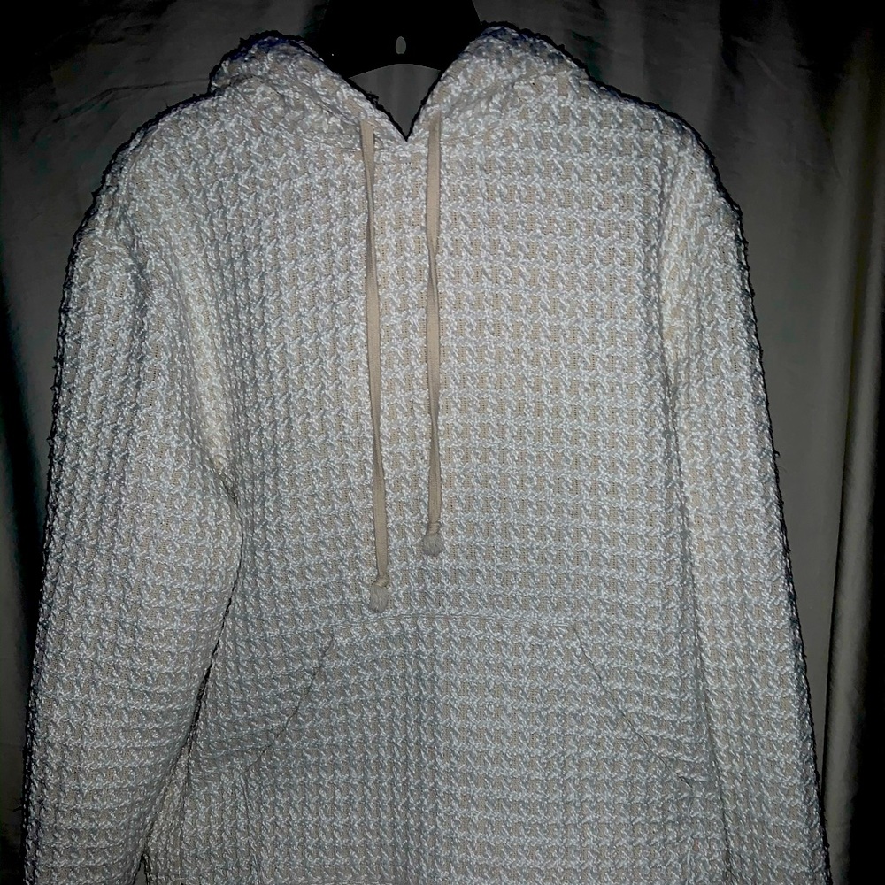 Standard Cloth Woven Waffle Hoodie Shirt
